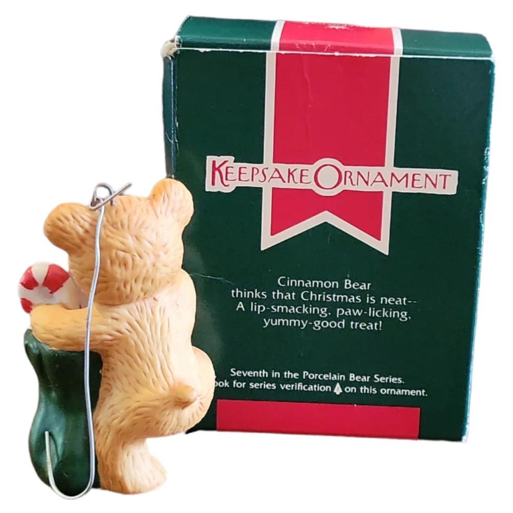Vtg 1989 Hallmark 7th Collector's Series Keepsake Ornament Cinnamon Bear